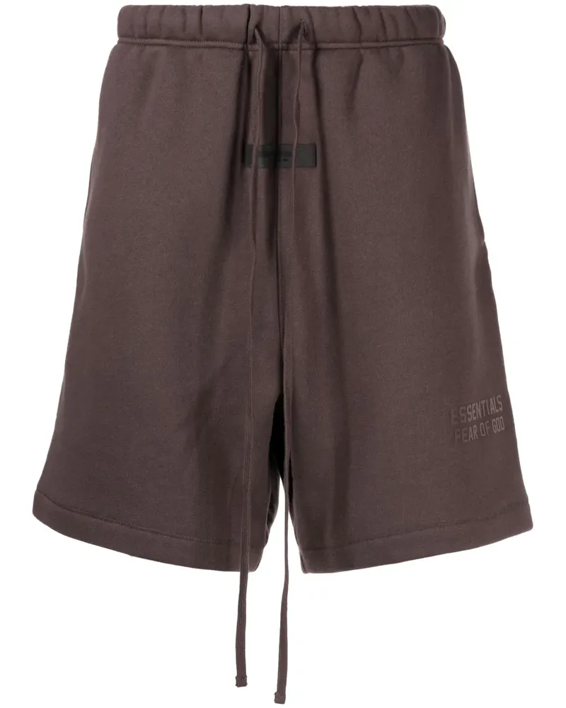 Fear of God Joggingshorts mit Logo-Patch - Braun Braun