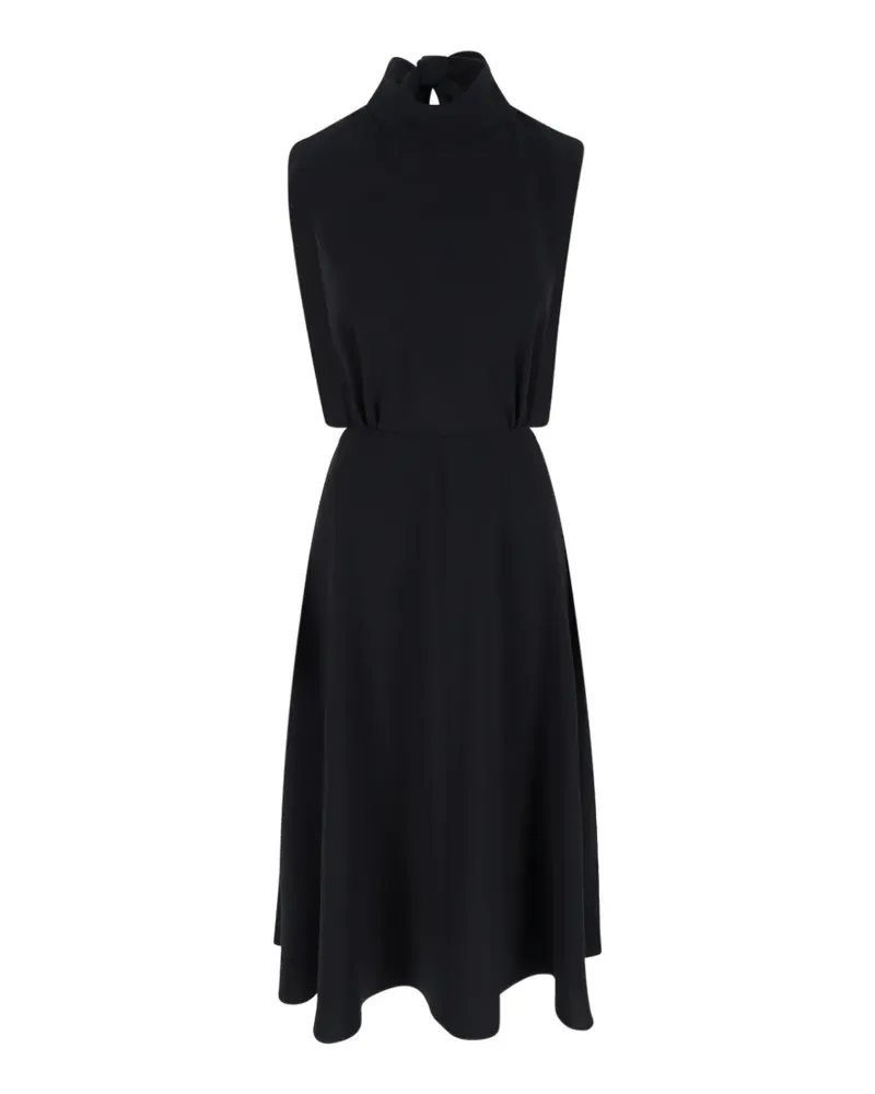 ASPESI tie-neck dress - Schwarz Schwarz
