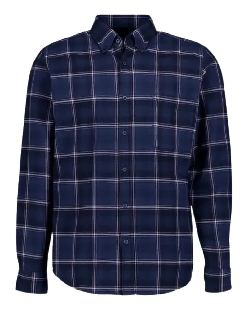 HUGO BOSS button check shirt - Blau Blau
