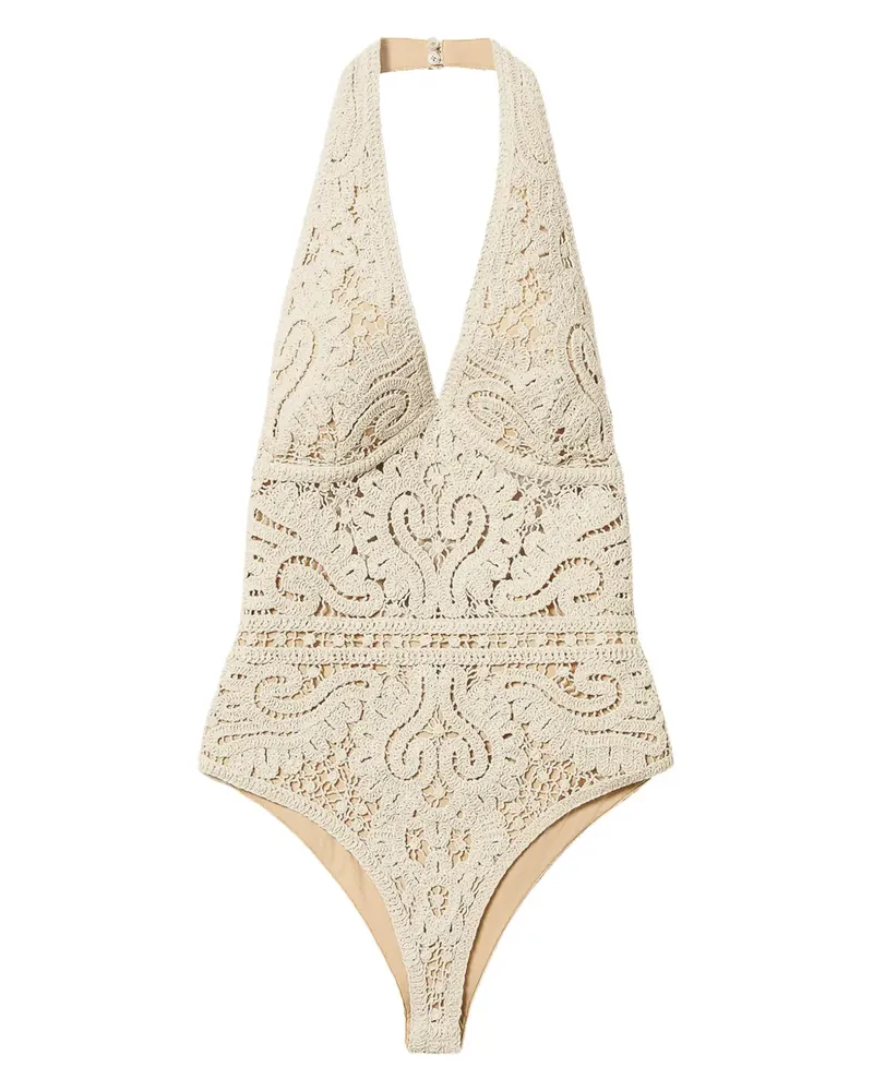 Twin-Set Gestrickter Body - Nude Nude