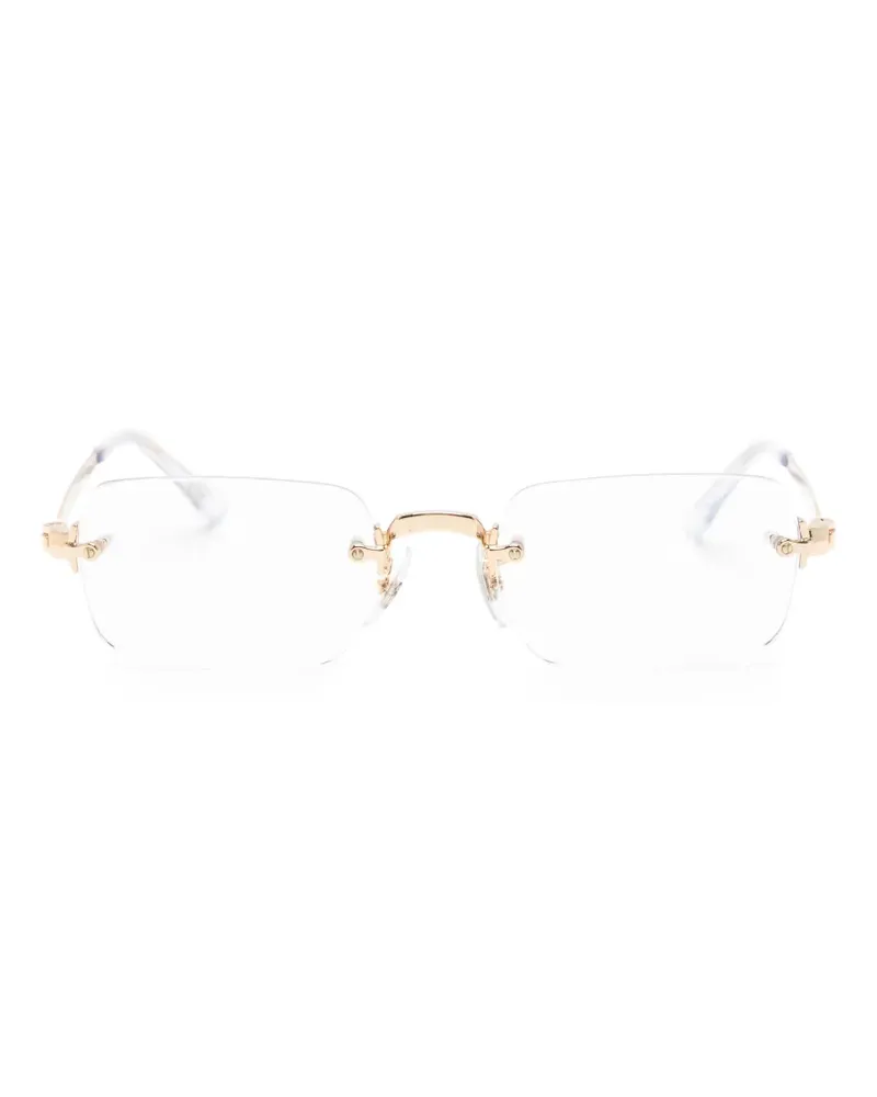 Ray Ban x A$AP Rocky Sonnenbrille mit eckigem Gestell - Gold Gold