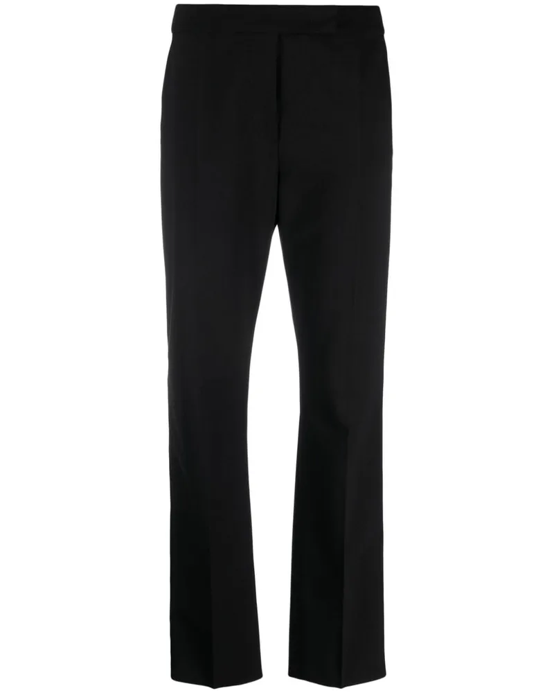 Max Mara Halbhohe Straight-Leg-Hose - Schwarz Schwarz