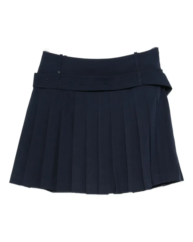 Stine Goya belted pleated skirt - Blau Blau