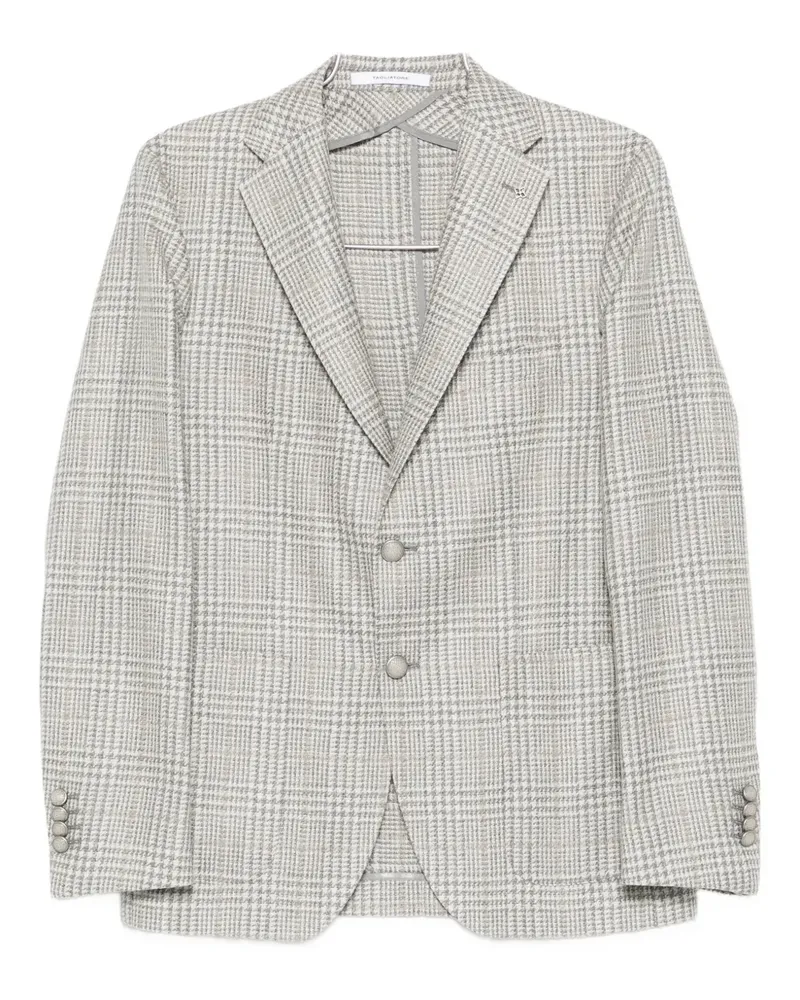 Tagliatore Karierte Glen Jacke - Grau Grau