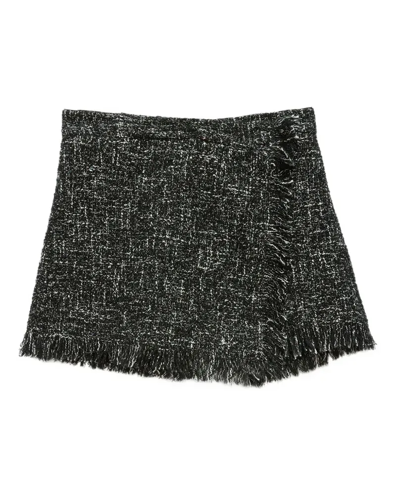 MSGM Shorts aus Tweed - Schwarz Schwarz