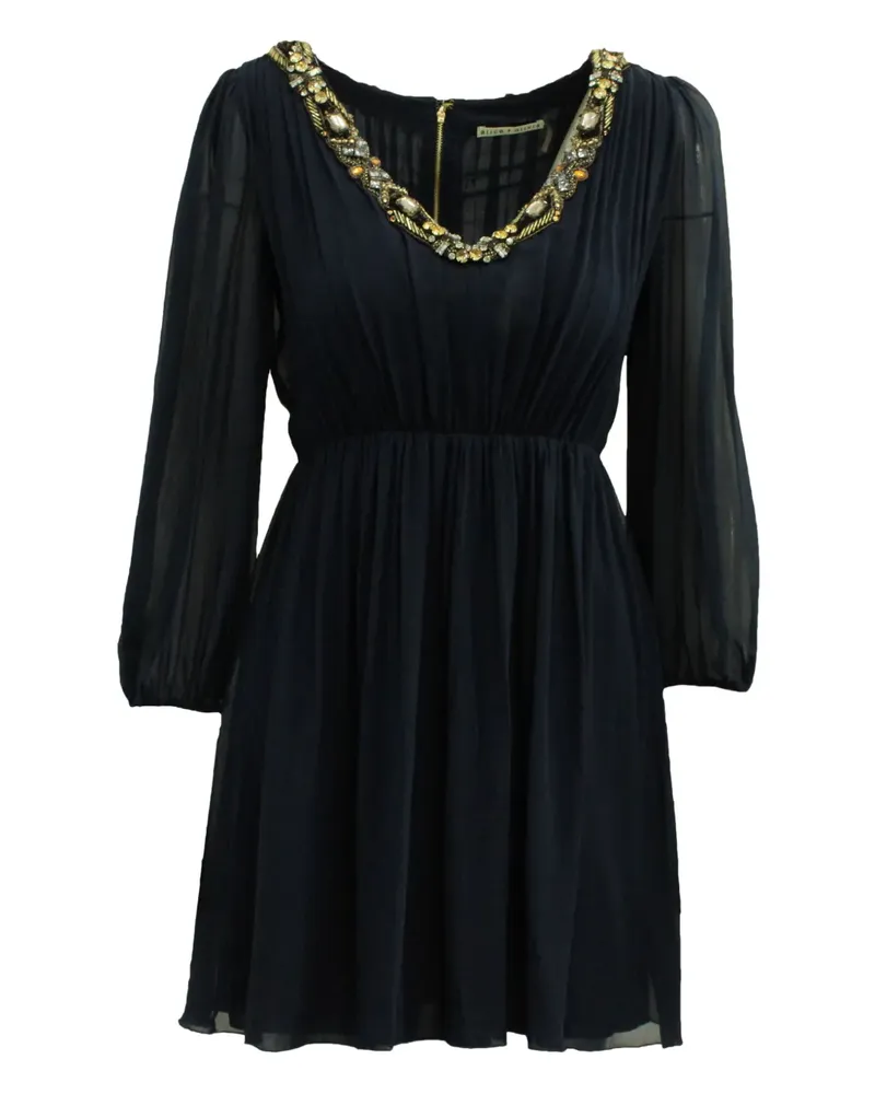 Alice + Olivia crystal-embellished mini dress - Blau Blau