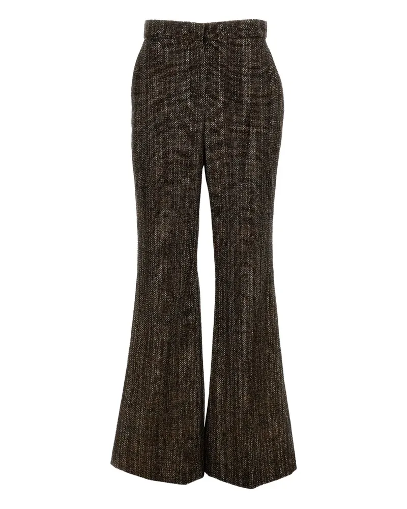 Fendi tweed flared trousers - Braun Braun