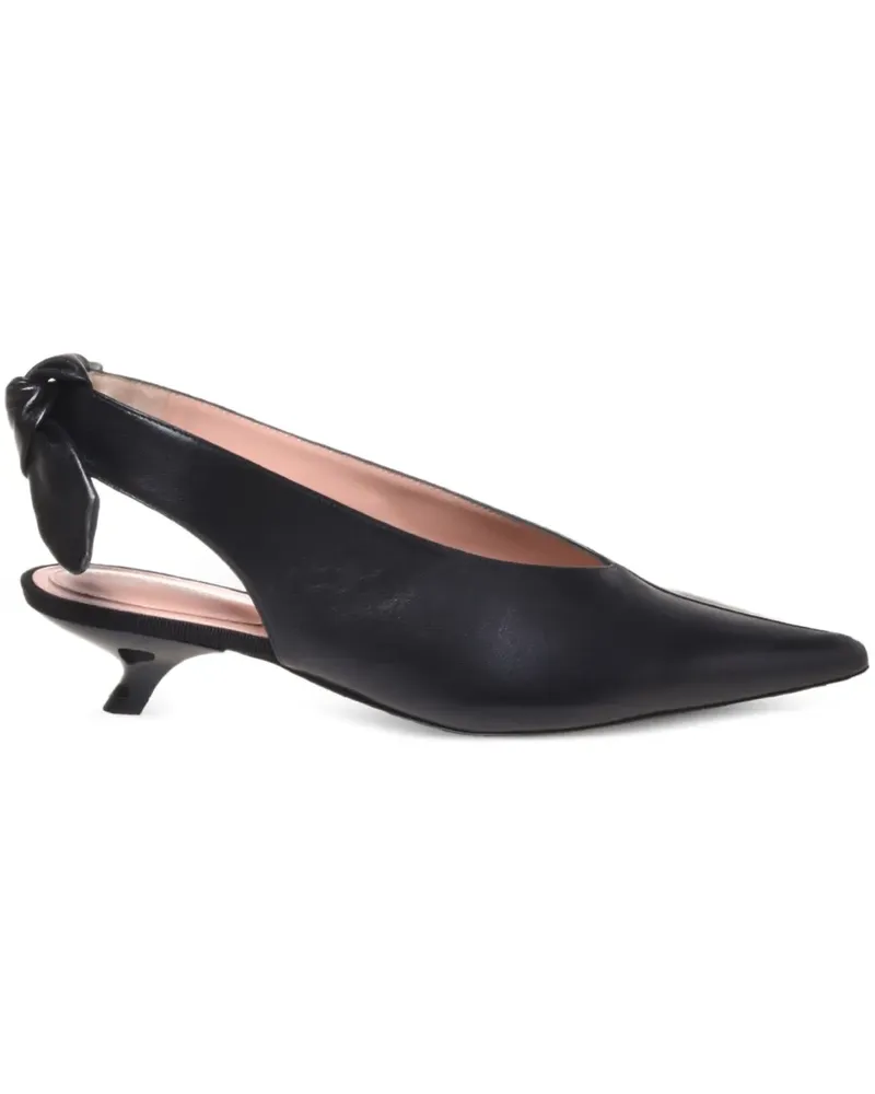 Alberta Ferretti Pumps mit spitzer Kappe - Schwarz Schwarz