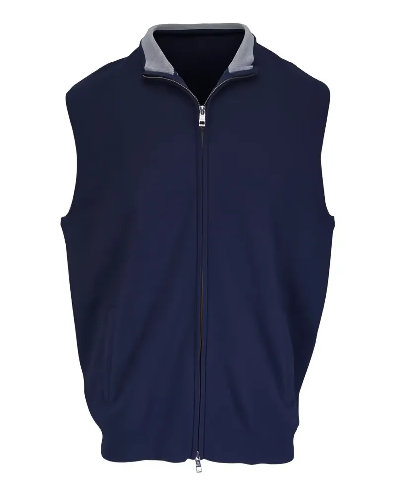 Peter Millar Coolspun Lite zip-up gilet - Blau Blau