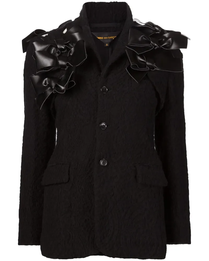 Comme des Garçons Blazer mit Schleifen - Schwarz Schwarz
