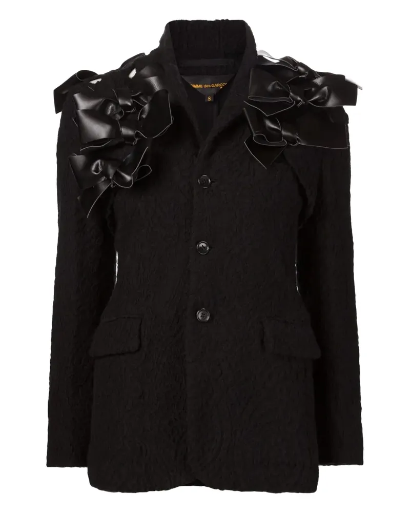 Comme des Garçons Blazer mit Schleifen - Schwarz Schwarz