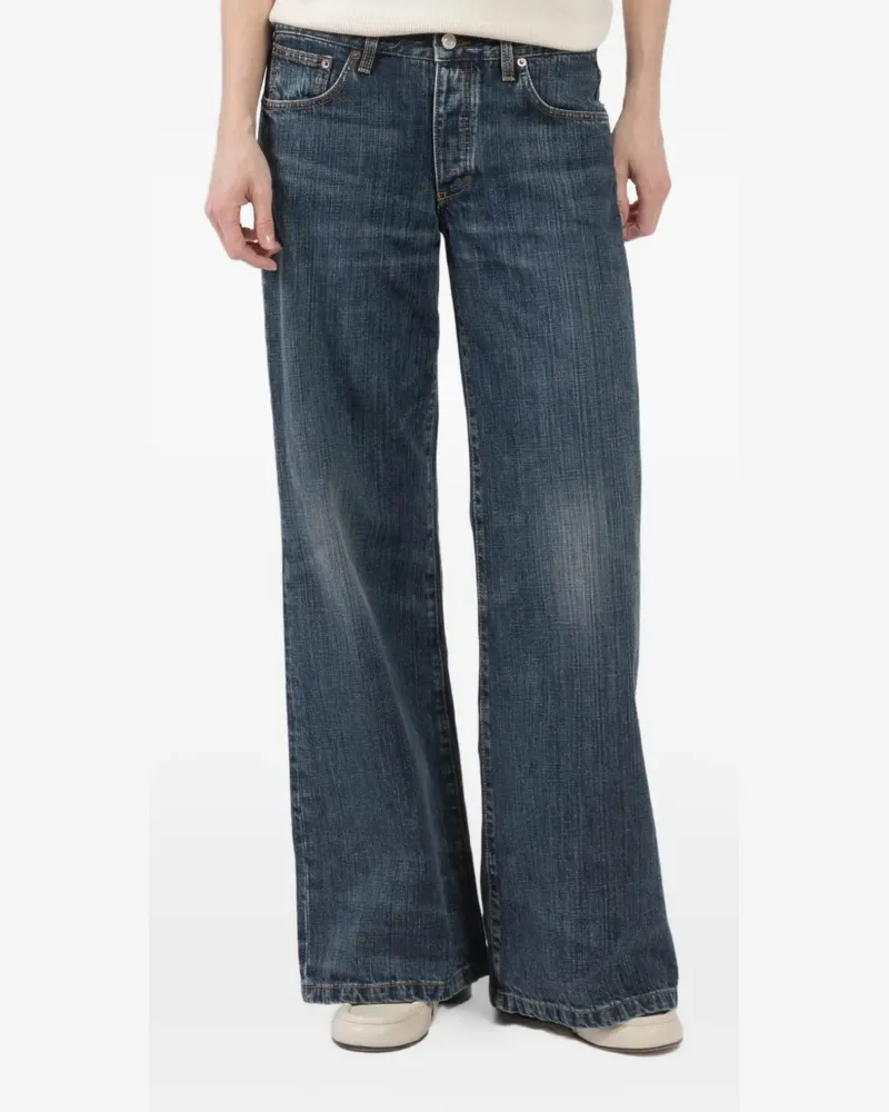 JEANERICA low-waist flared-leg jeans - Blau Blau