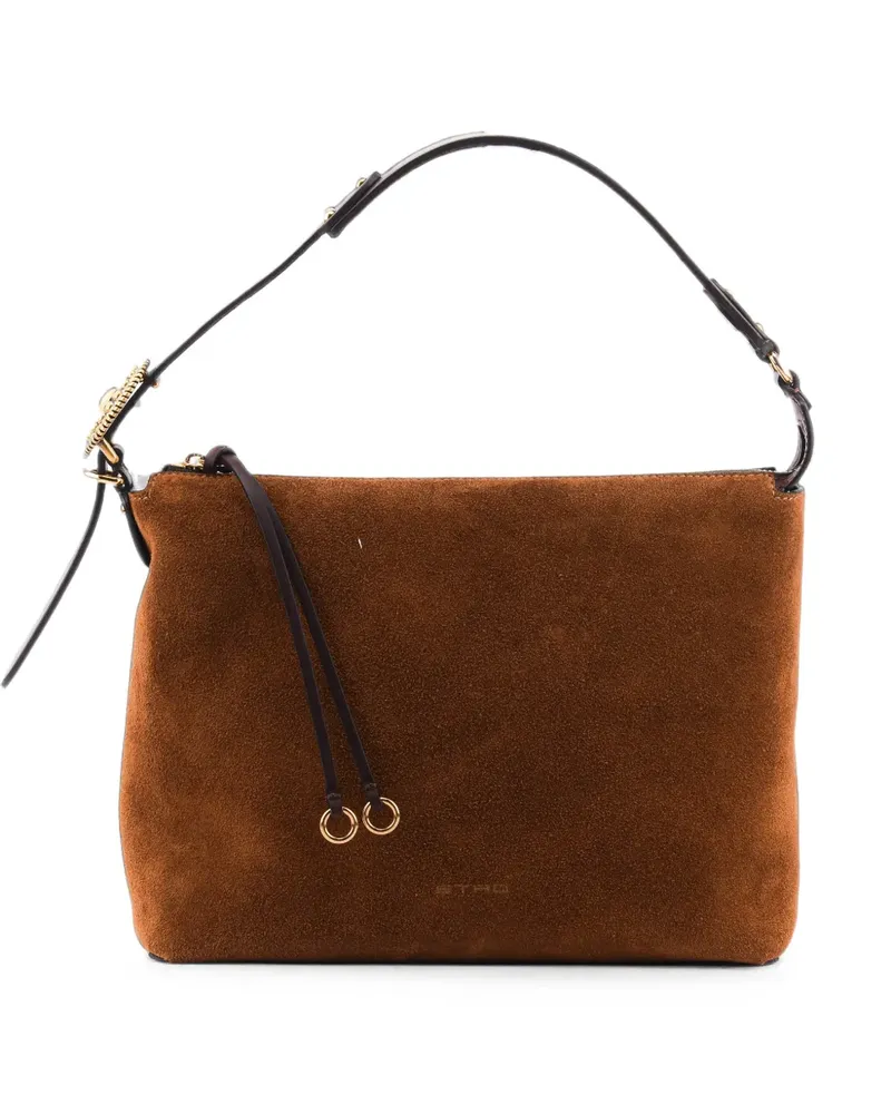 Etro Schultertasche aus Wildleder - Braun Braun