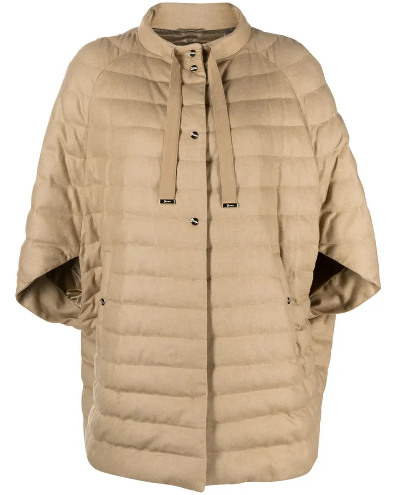 Herno Gesteppte Jacke mit Schleife - Nude Nude