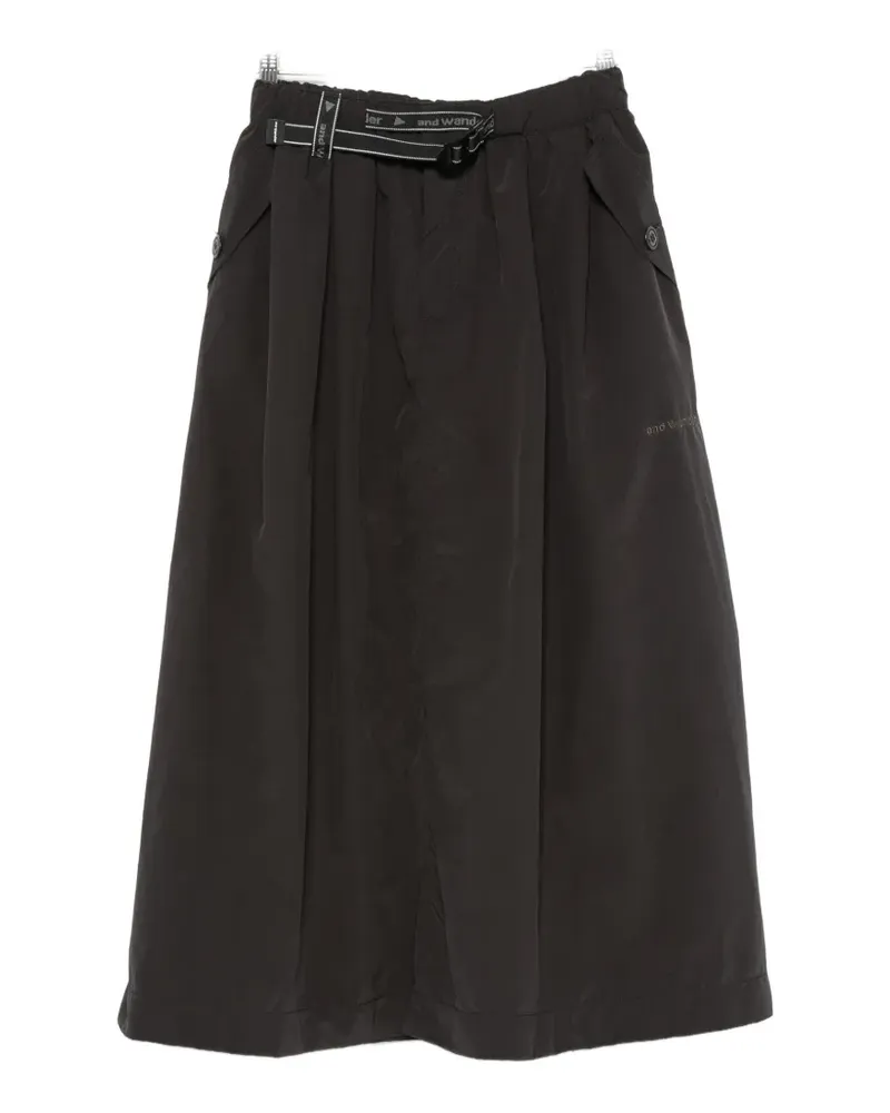 and wander cargo midi skirt - Schwarz Schwarz