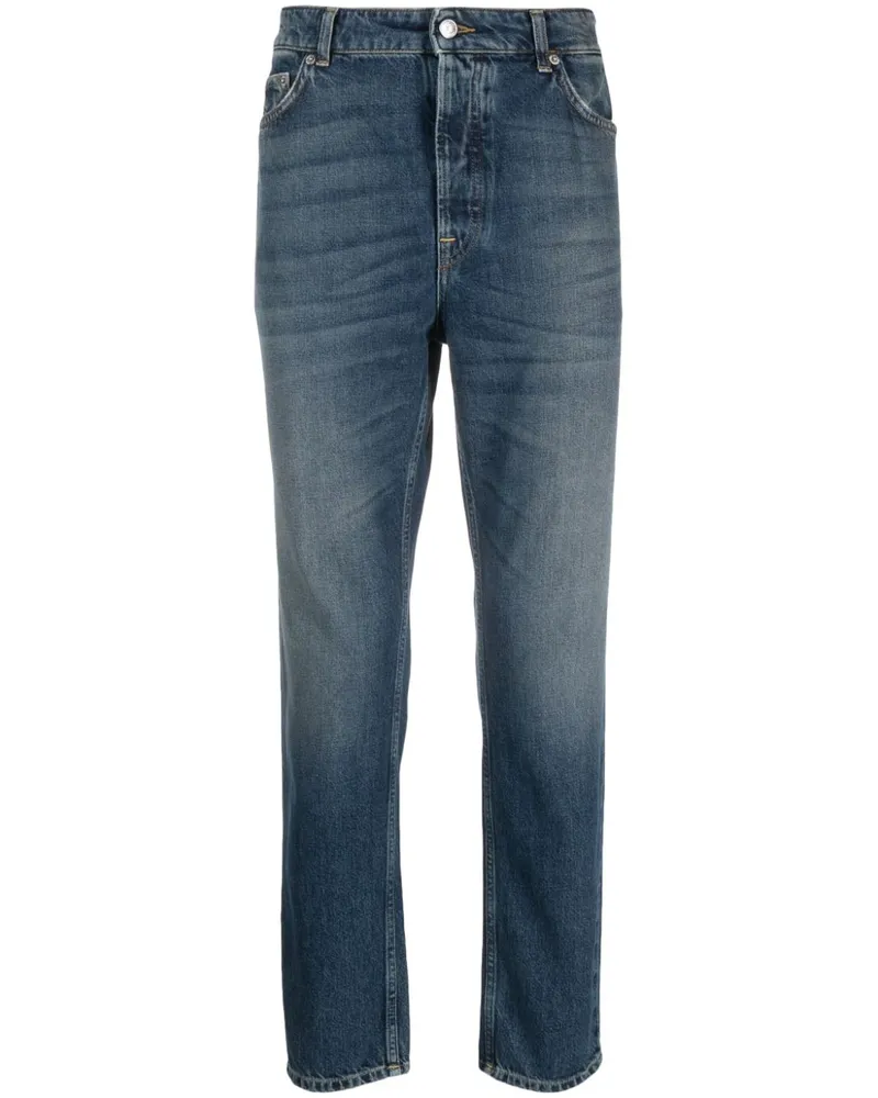 Department 5 Slim-Fit-Jeans mit Logo-Applikation - Blau Blau