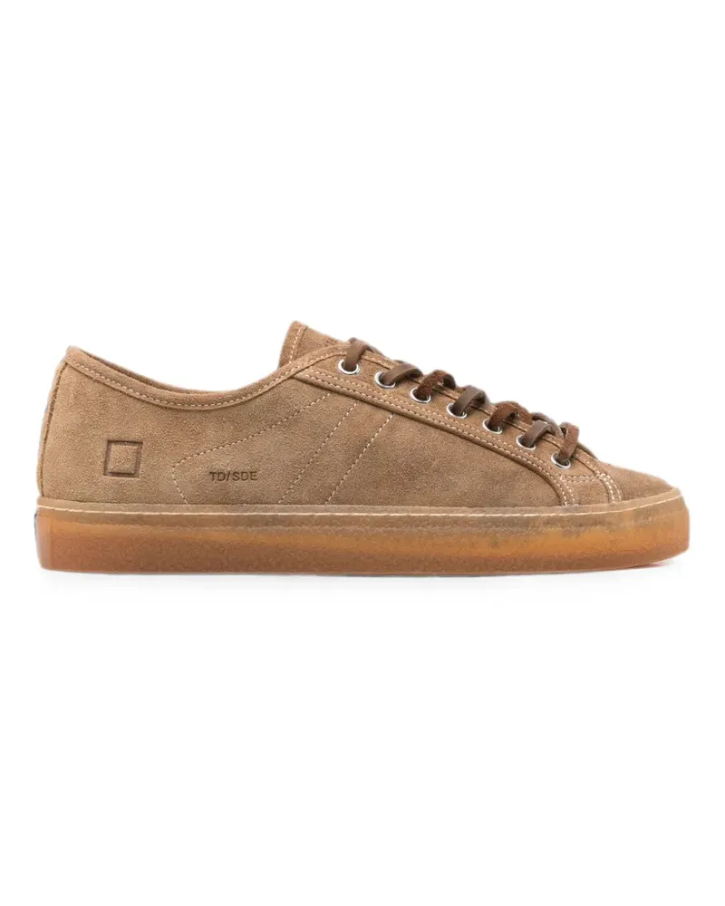 D.A.T.E. Tender suede low-top sneakers - Braun Braun