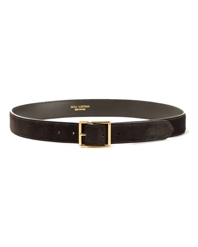 Nili Lotan Gabriele suede belt - Braun Braun