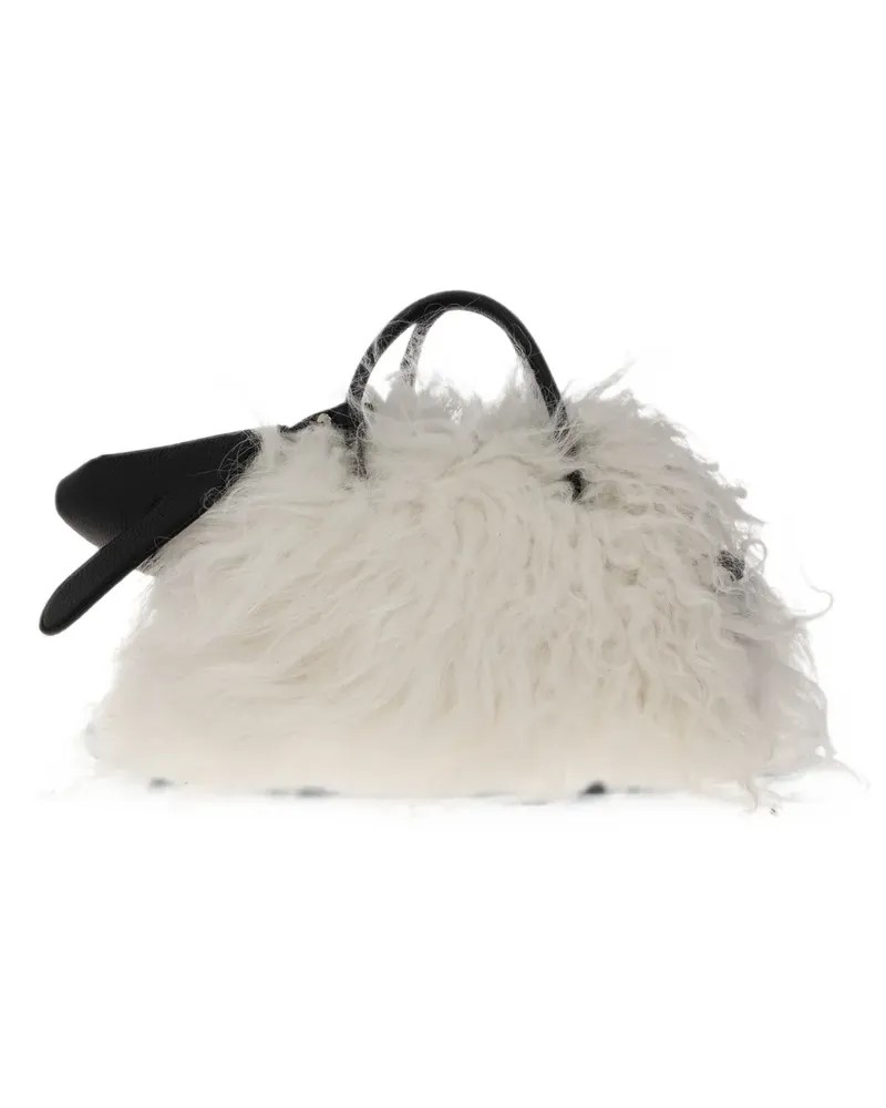 Jacquemus the small Turismo made in Italy sheep-shaped bowling bag - Weiß Weiß