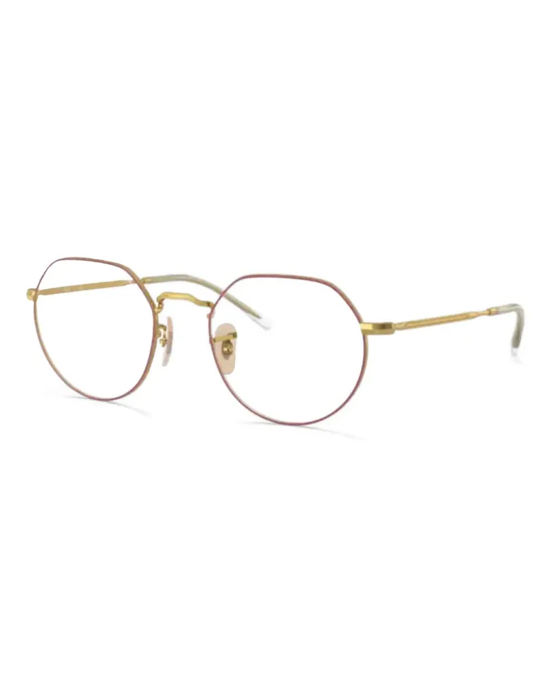 Ray Ban Brille mit rundem Gestell - Gold Gold