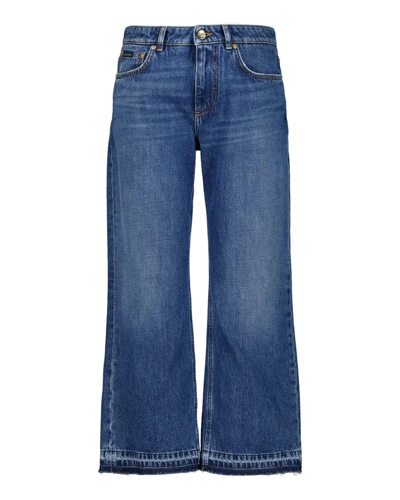 Dolce & Gabbana Gerade Cropped-Jeans - Blau Blau