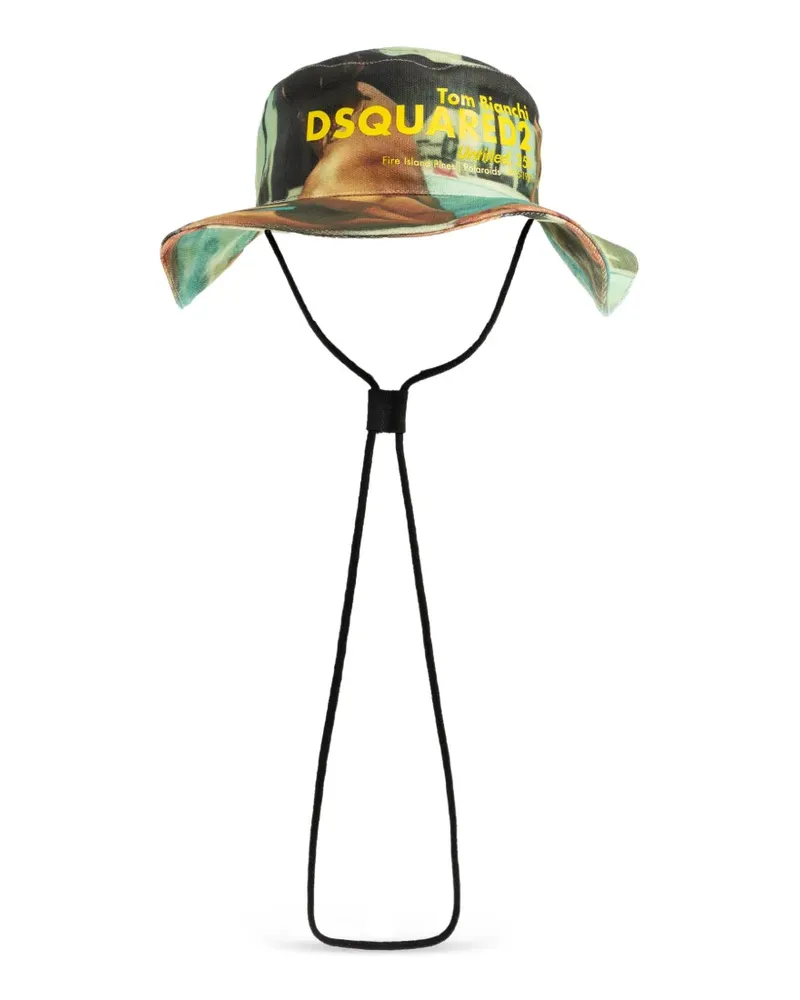 Dsquared2 Hut mit Kordelzug - Grün Grün