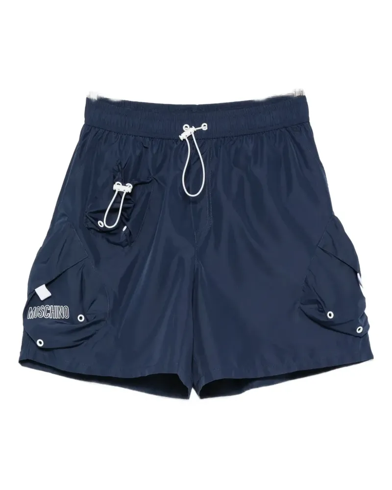 Moschino cargo-pocket swim shorts - Blau Blau