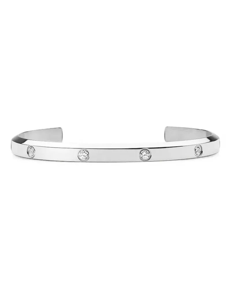 Daniel Wellington Classic Lumine crystal-embellished cuff bracelet - Silber Silber