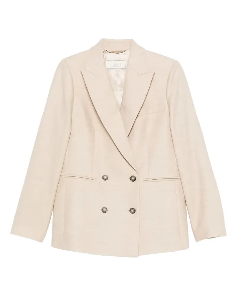 Peserico Doppelreihiger Blazer - Nude Nude