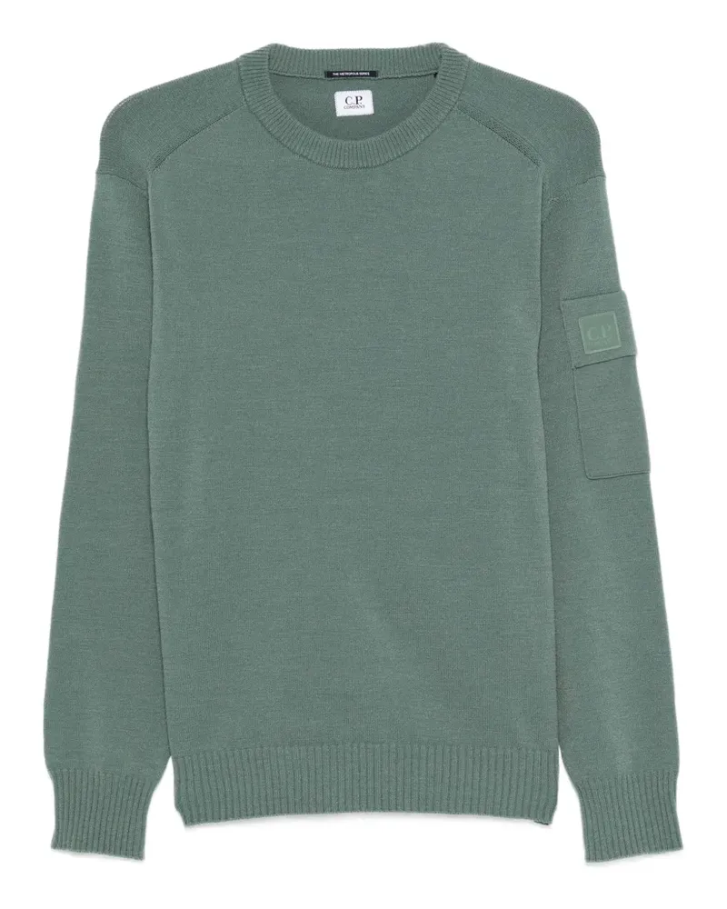C.P. Company Pullover mit aufgesetzter Tasche - Grün Grün