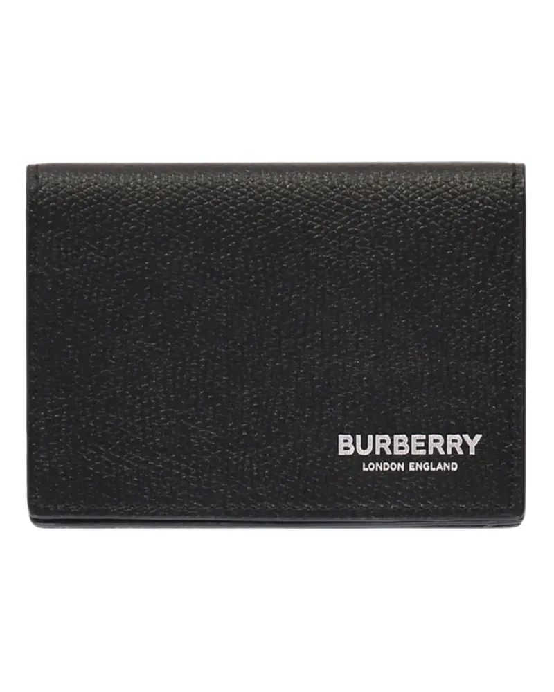 Burberry Flint hammered leather card holder - Schwarz Schwarz