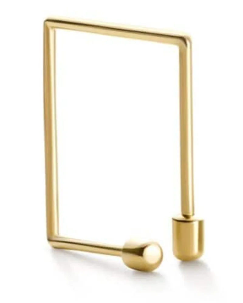 SHIHARA 18kt Twist Square 02 Gelbgoldohrring Gold