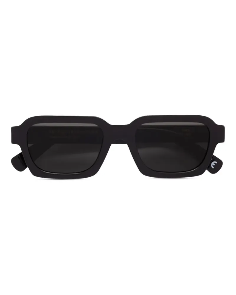 RETROSUPERFUTURE Sonnenbrille mit eckigem Gestell - Schwarz Schwarz