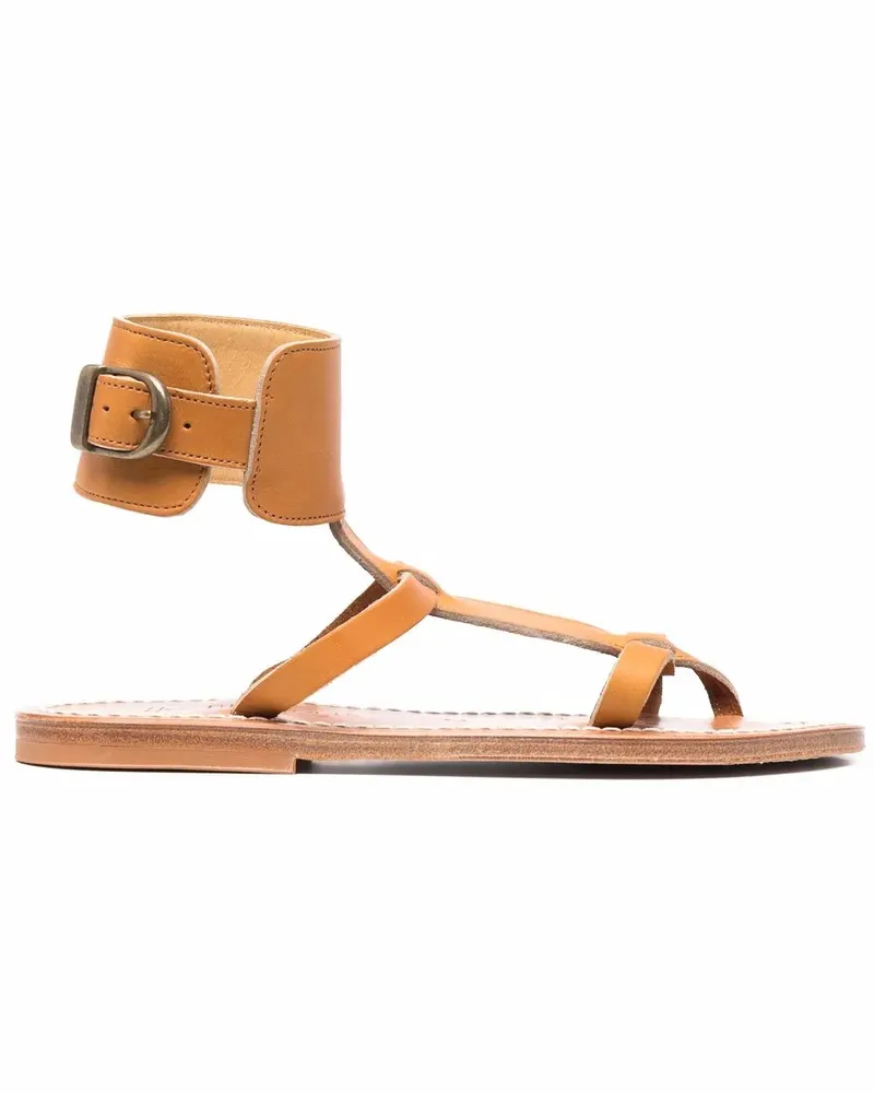 K.Jacques  Flache Caravelle Sandalen - Nude Nude
