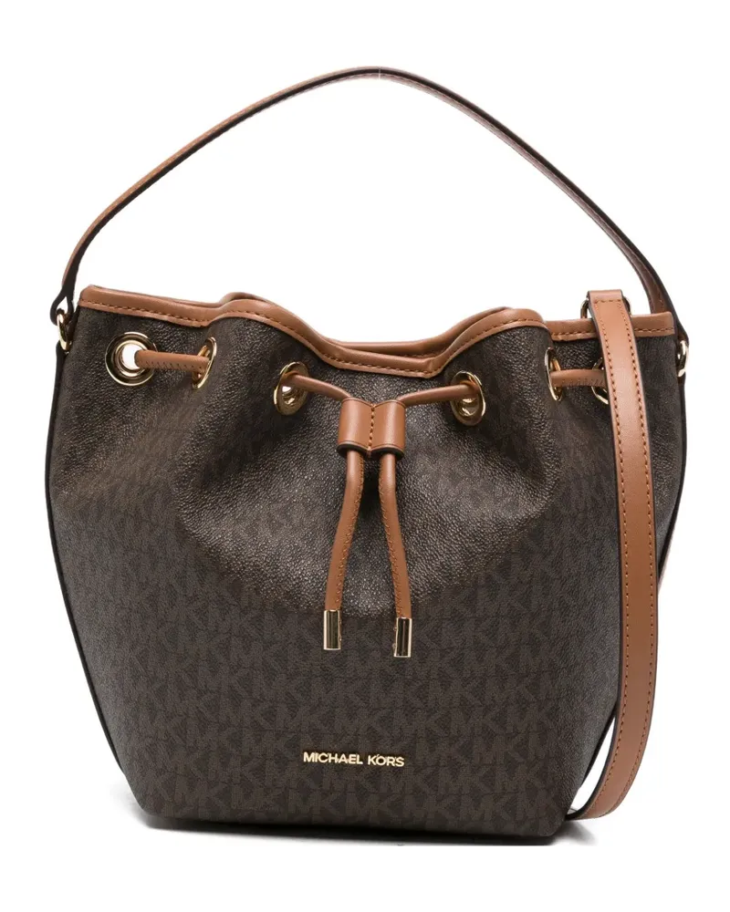 Michael Kors logo-lettering satchel bag - Braun Braun