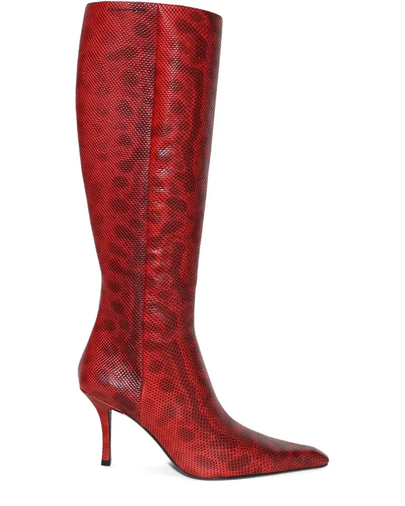 Alexander Wang Vivica Stiefel mit Schlangen-Effekt - Rot Rot