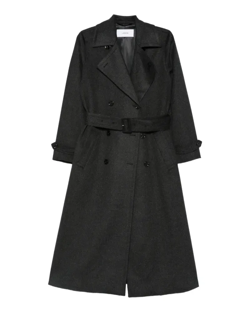 LARDINI Oliver double-breasted belted coat - Grau Grau