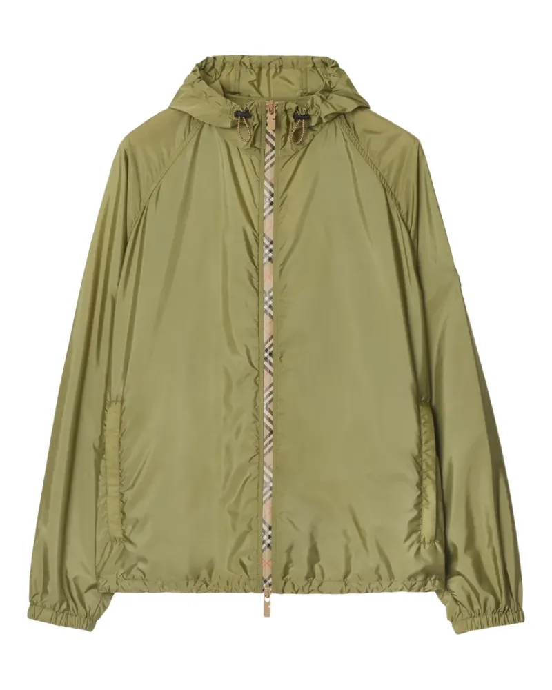 Burberry Jacke mit Vintage Check-Besatz - Grün Grün