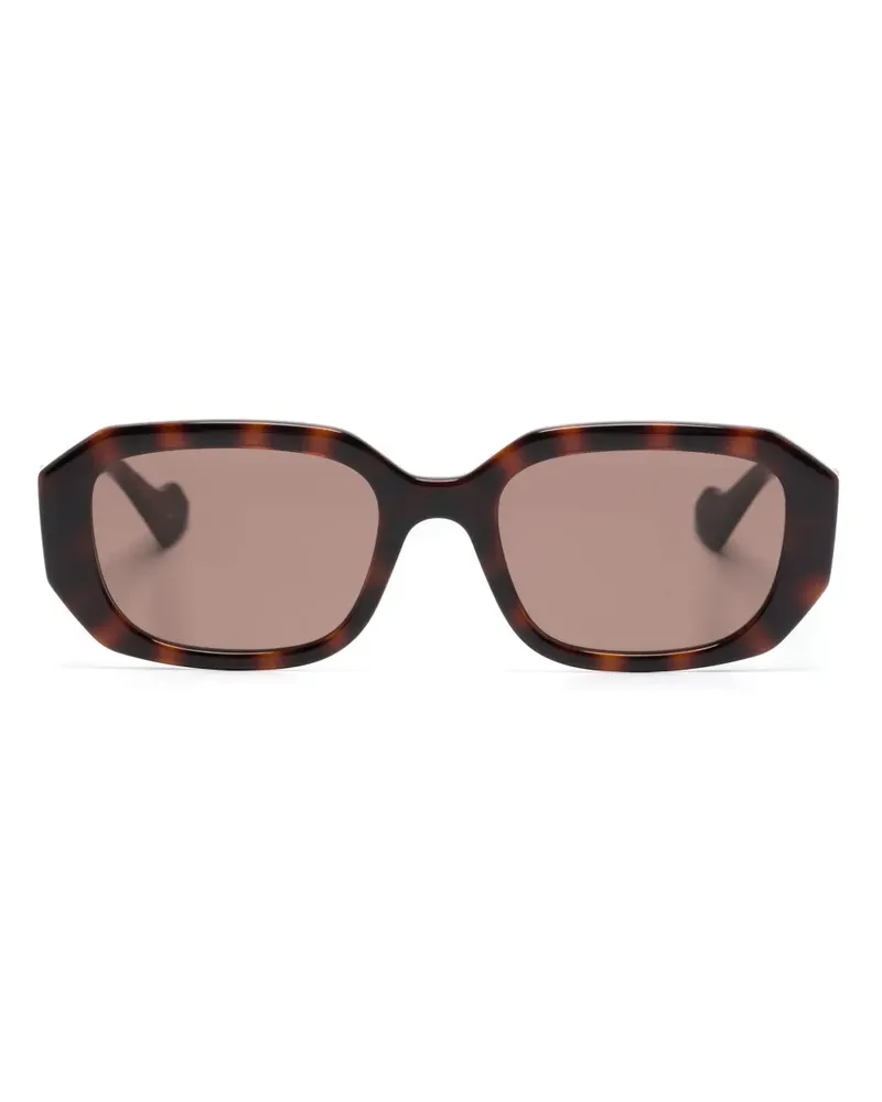 Gucci Sonnenbrille mit geometrischem Gestell - Braun Braun
