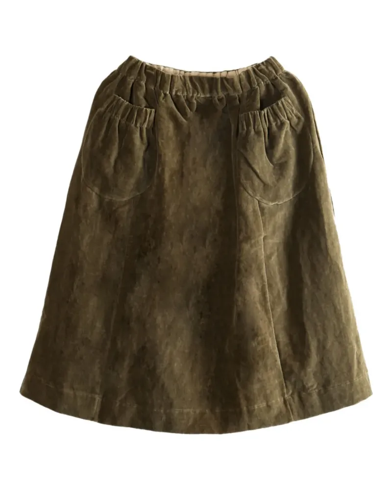 Casey Casey Ghost pocket-detail elastic-waist midi skirt - Grün Grün