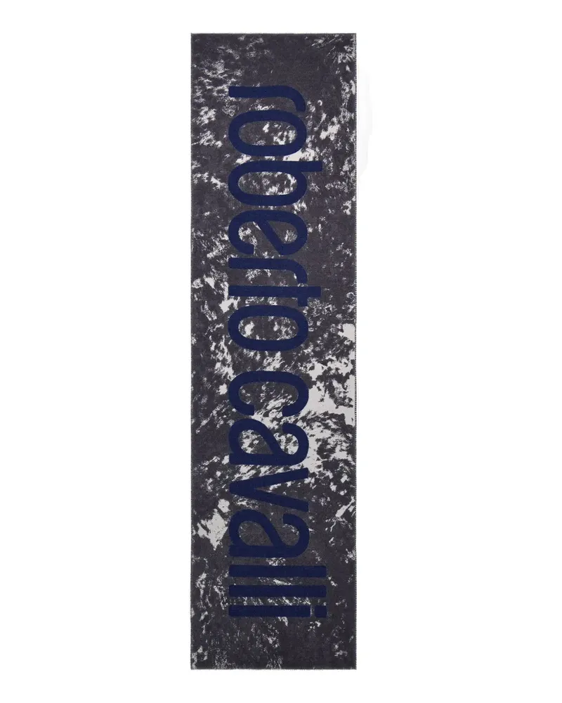 Roberto Cavalli Schal mit Appaloosa-Print - Blau Blau