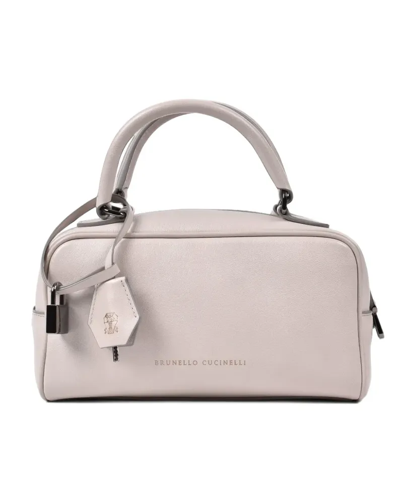 Brunello Cucinelli Handtasche aus Leder - Nude Nude