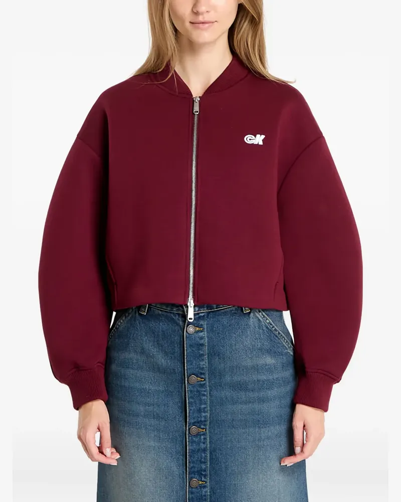 Calvin Klein Bomberjacke mit Ballonärmeln - Rot Rot