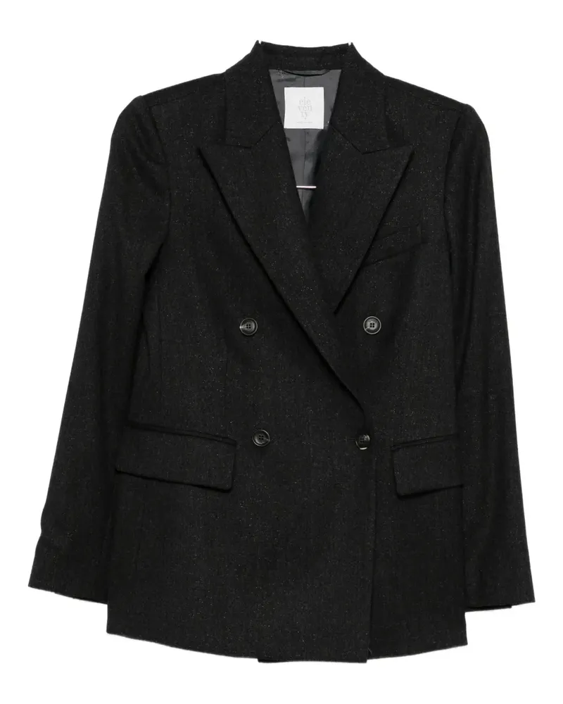Eleventy double-breasted blazer - Schwarz Schwarz