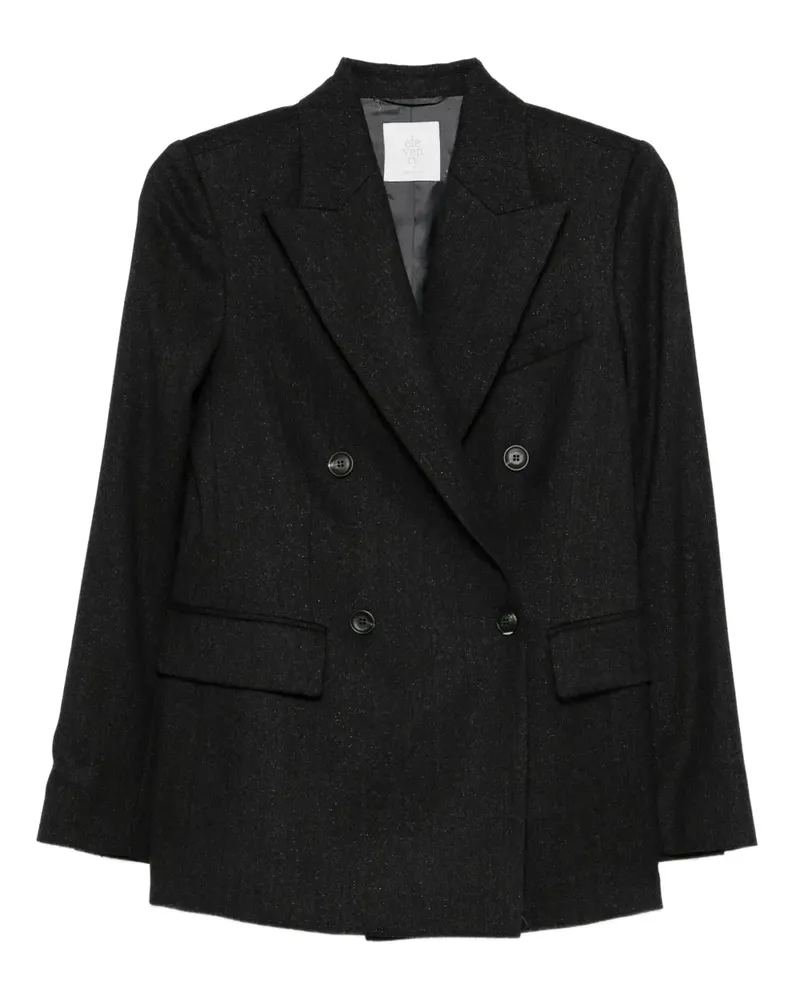 Eleventy double-breasted blazer - Schwarz Schwarz