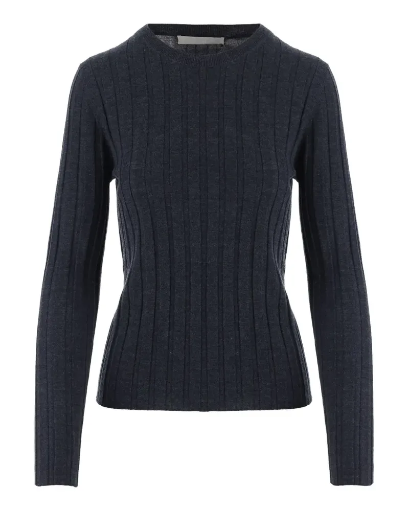 ALLUDE Gerippter Pullover - Grau Grau