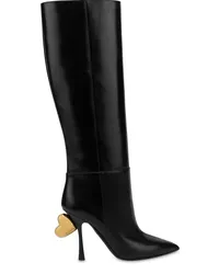 Moschino Stiefel mit Design-Absatz Schwarz