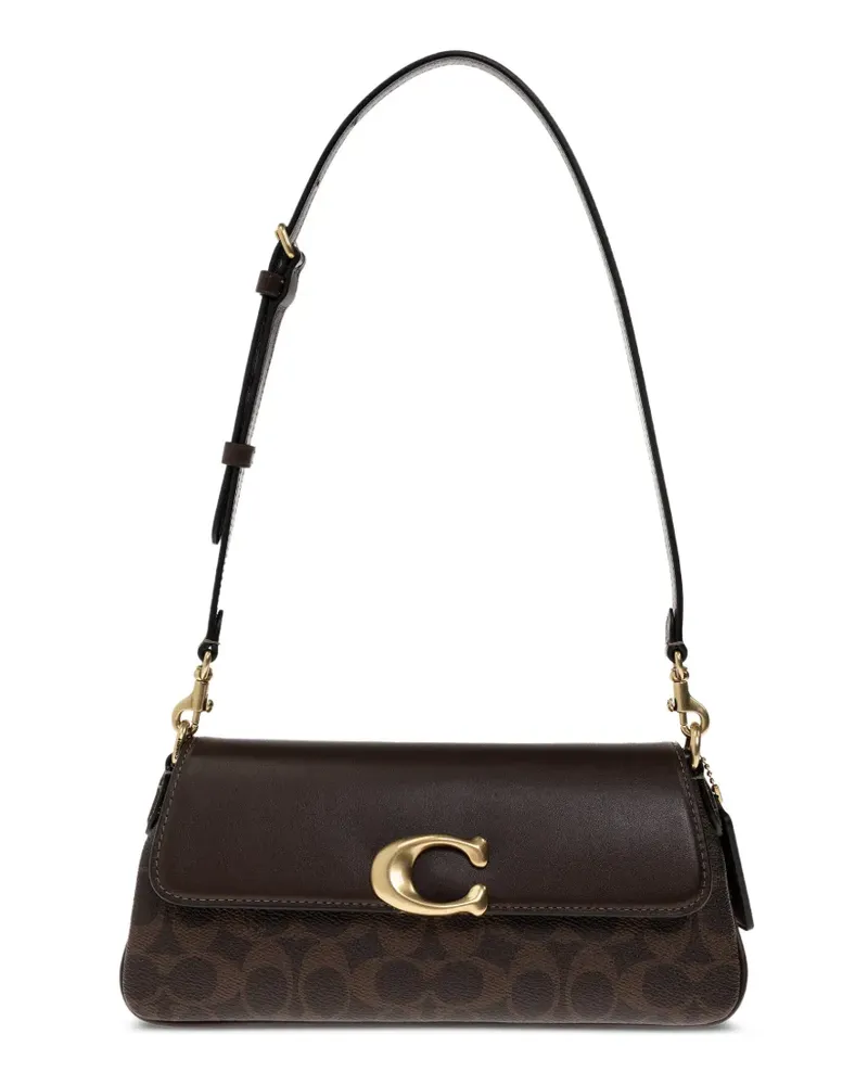 Coach Schultertasche mit Logo - Braun Braun