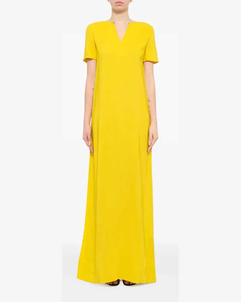 Lanvin Kurzärmeliges Maxikleid - Gelb Gelb