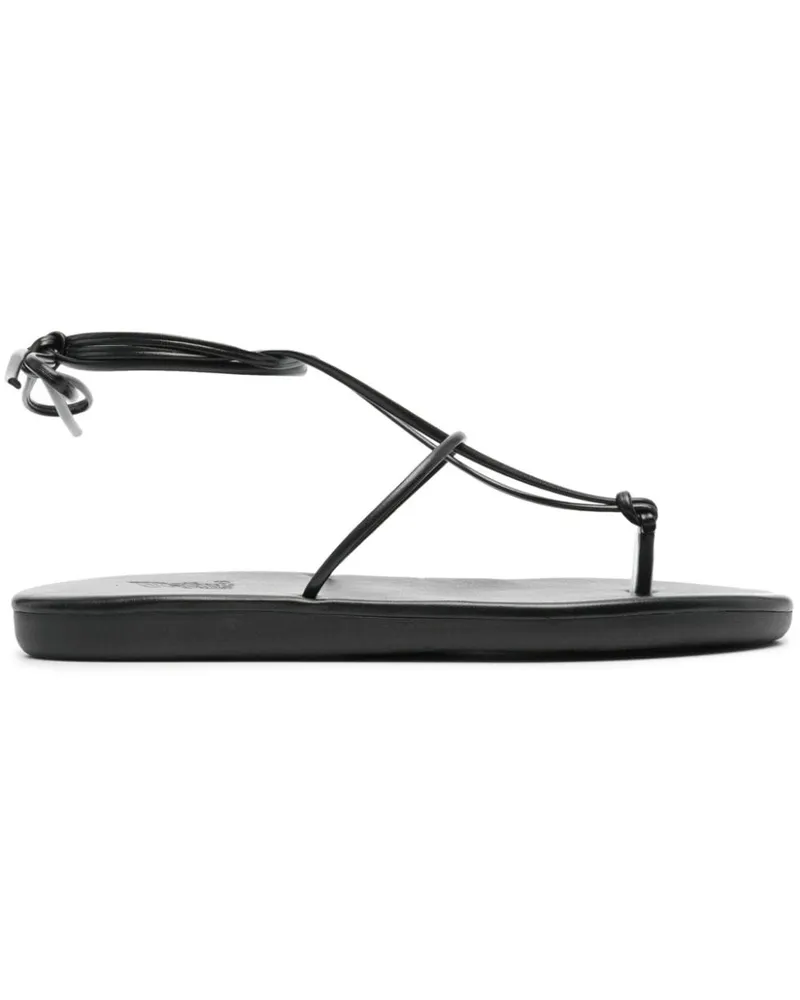 Ancient Greek Sandals Chordi Sandalen aus Leder - Schwarz Schwarz
